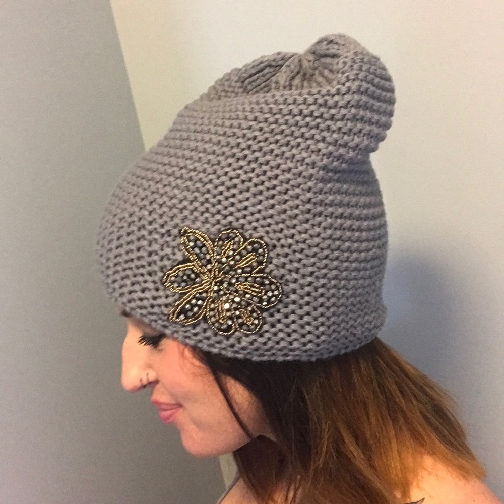 Girly slouchy beanie